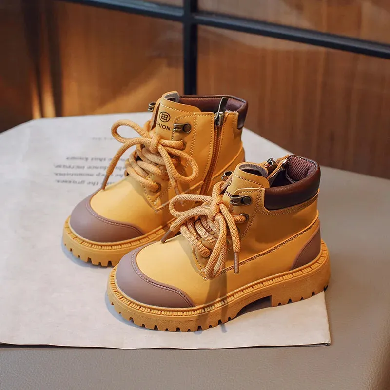 Kids Britain Style Versatile Mid-calf Boots/Casual Shoes