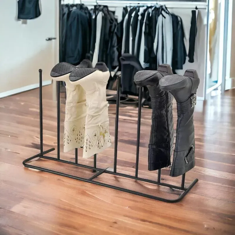 Welly Boot Rack Drying Stand for 4 Pairs of Boots